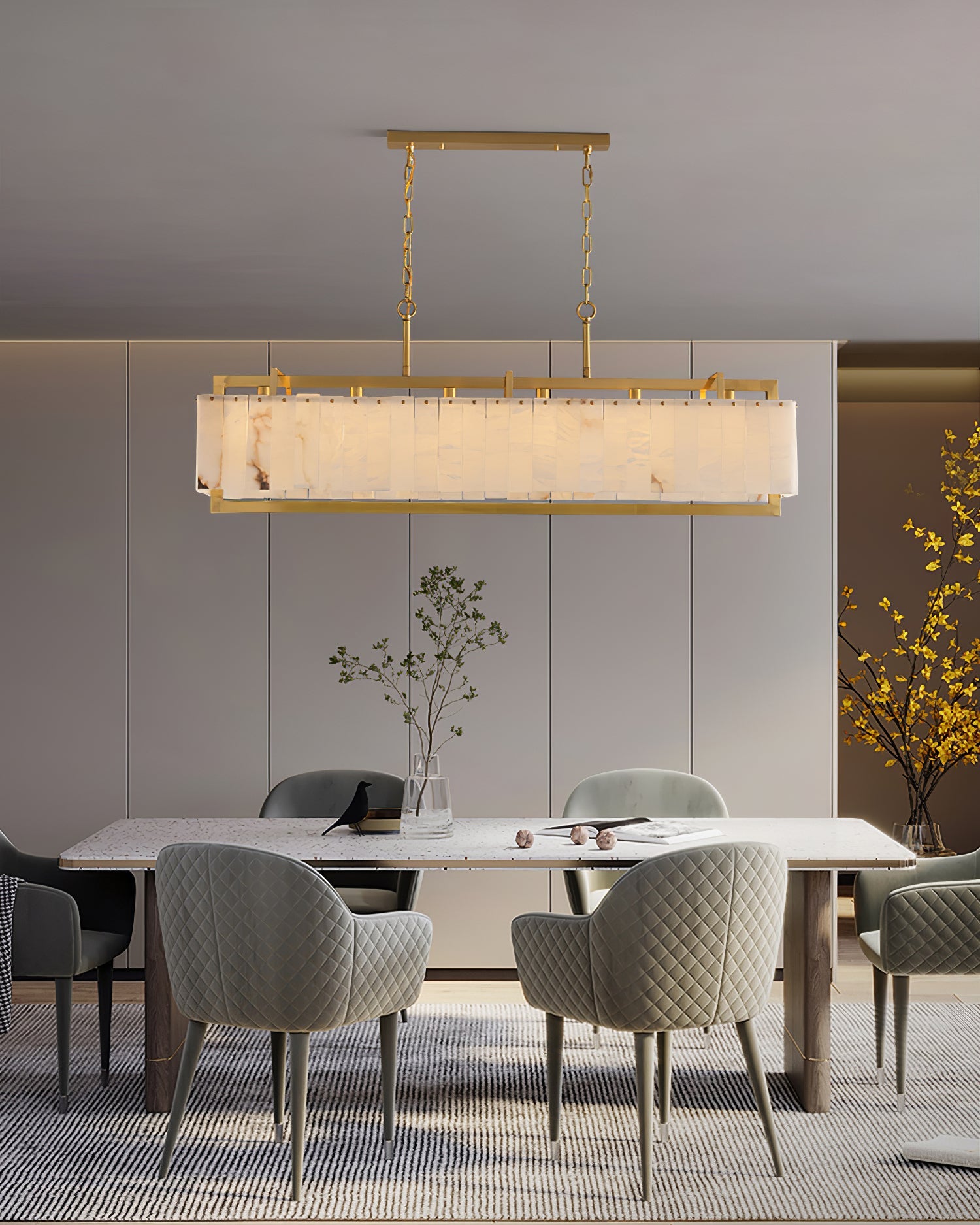 WINTERBOURNE IVORY CRYSTAL CEILING LANTERN