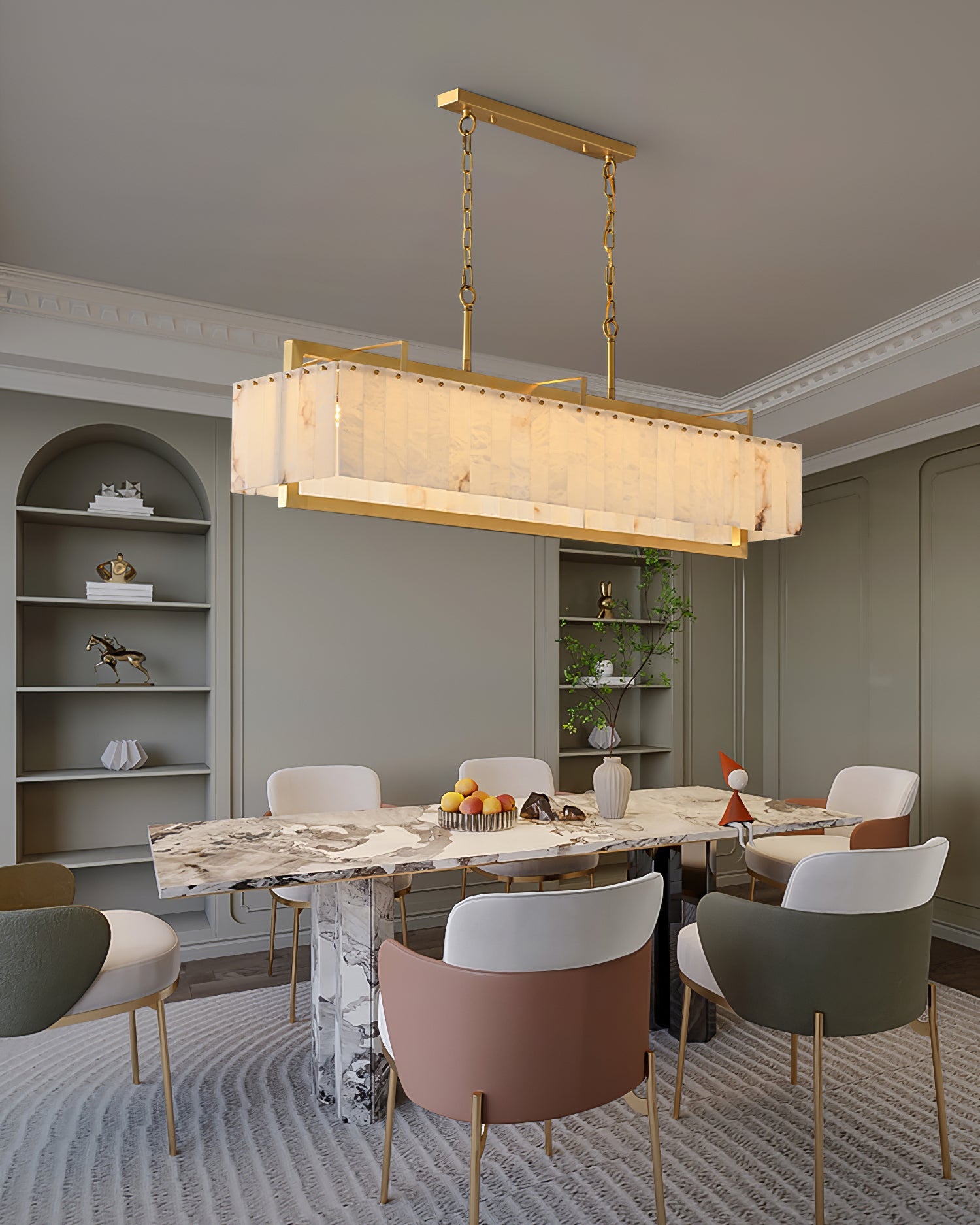 WINTERBOURNE IVORY CRYSTAL CEILING LANTERN