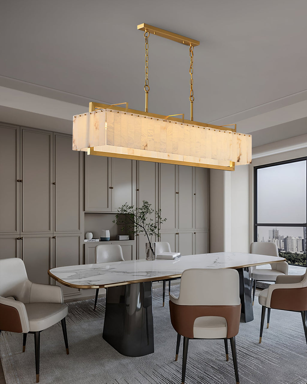 WINTERBOURNE IVORY CRYSTAL CEILING LANTERN