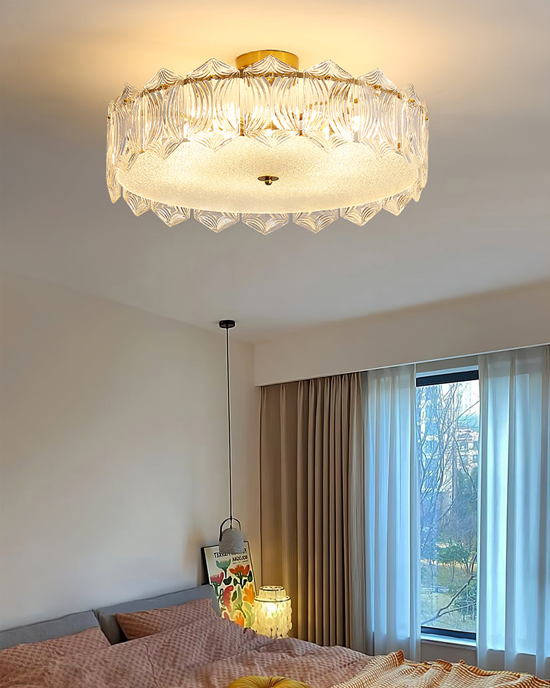 WINTHROP RUBY GLOBE CEILING ILLUMINATOR