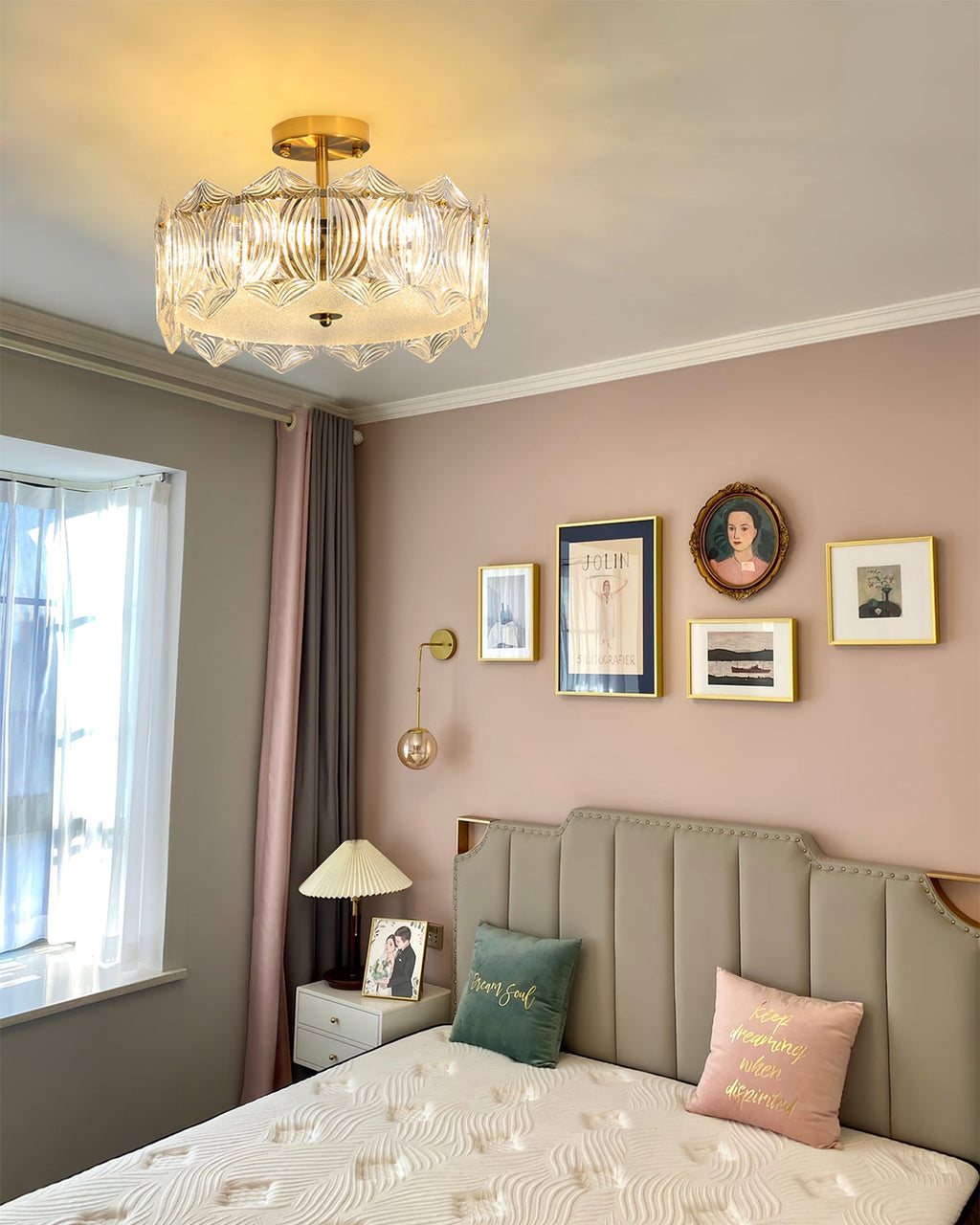 WINTHROP RUBY GLOBE CEILING ILLUMINATOR
