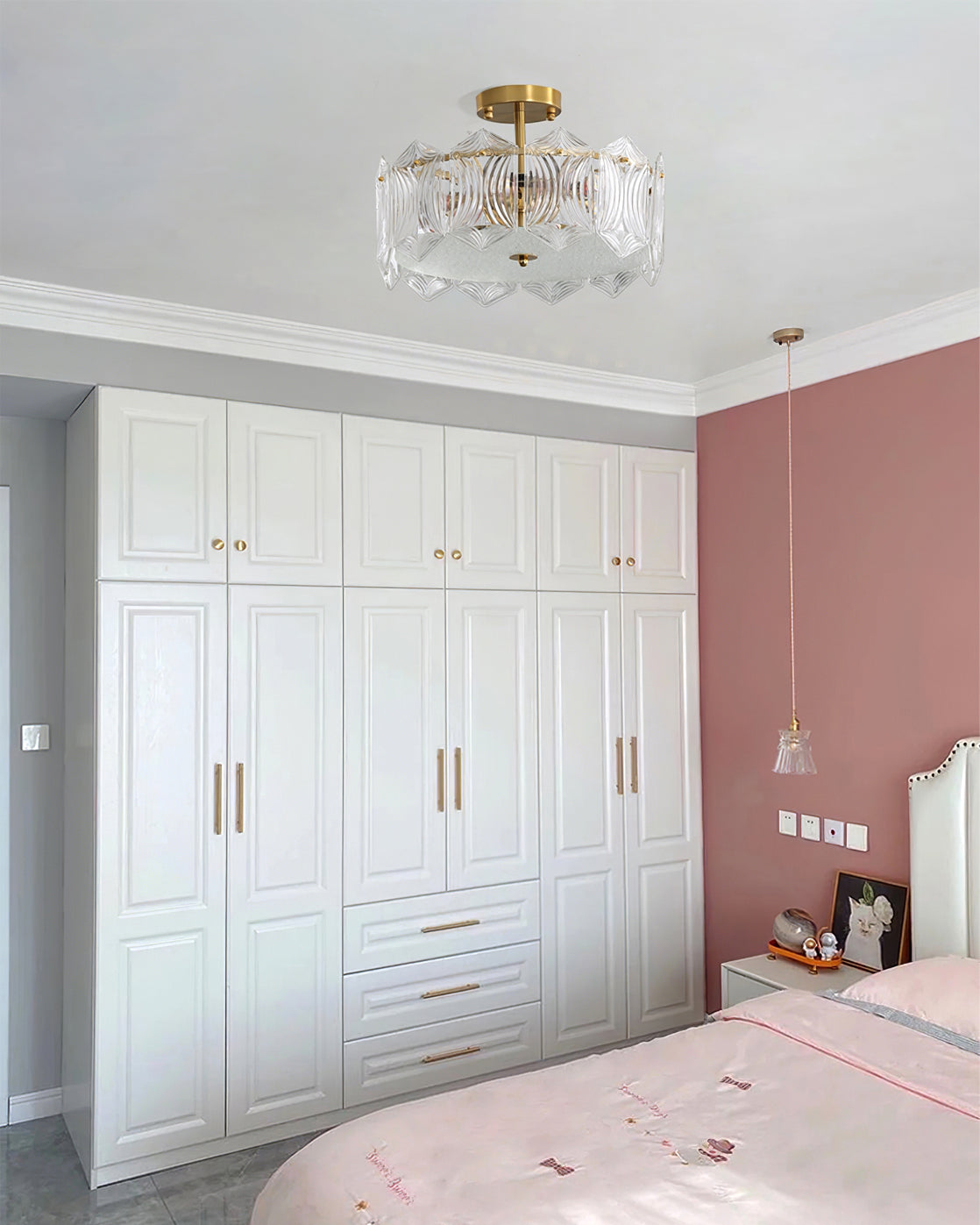 WINTHROP RUBY GLOBE CEILING ILLUMINATOR