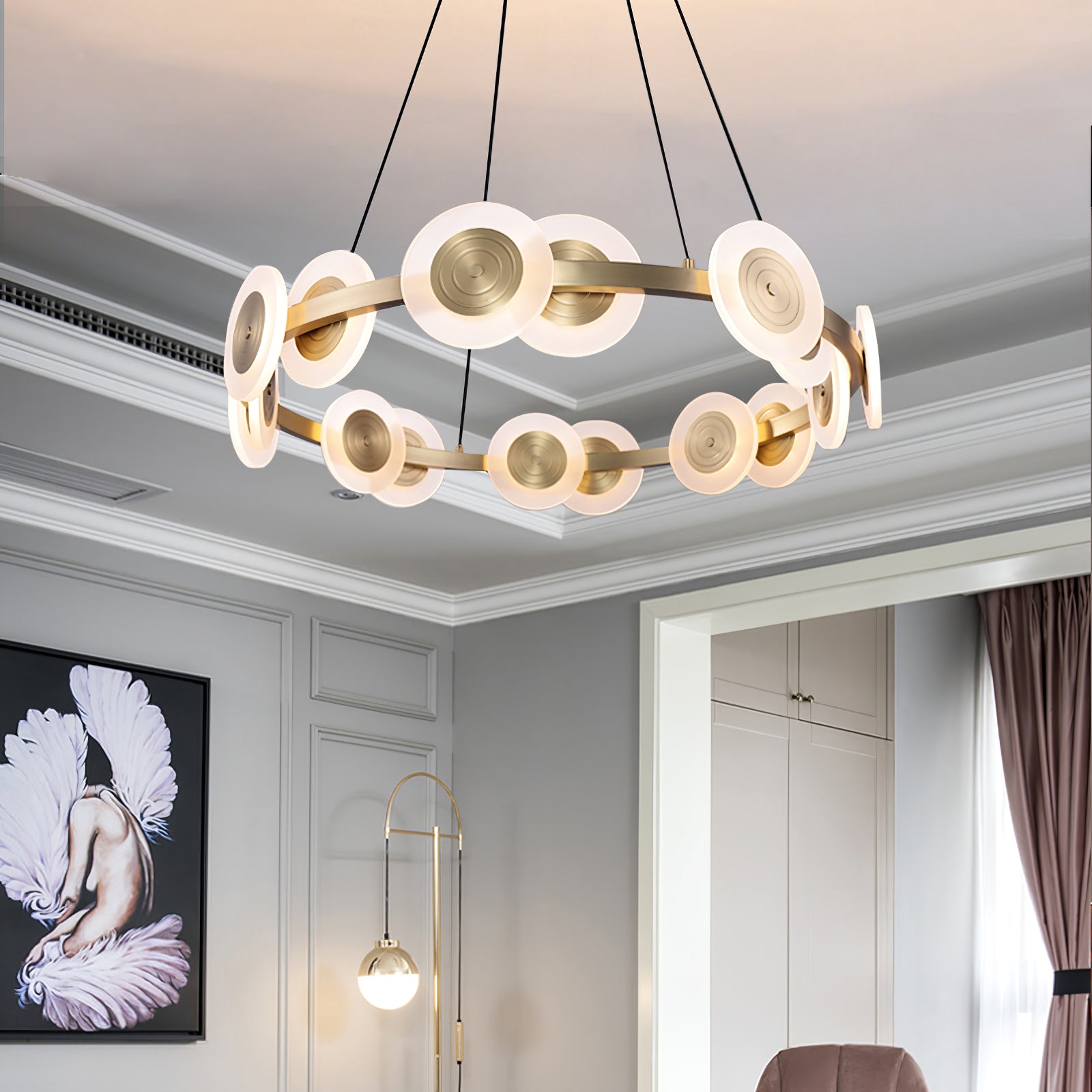 CHARLESTON CRYSTAL TEARDROP LUMINAIRE