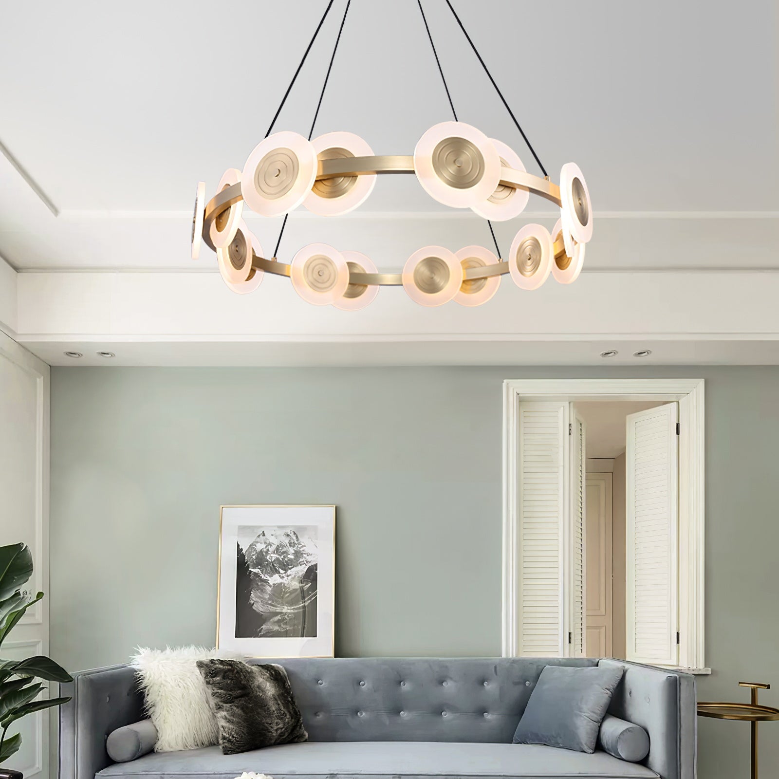 CHARLESTON CRYSTAL TEARDROP LUMINAIRE
