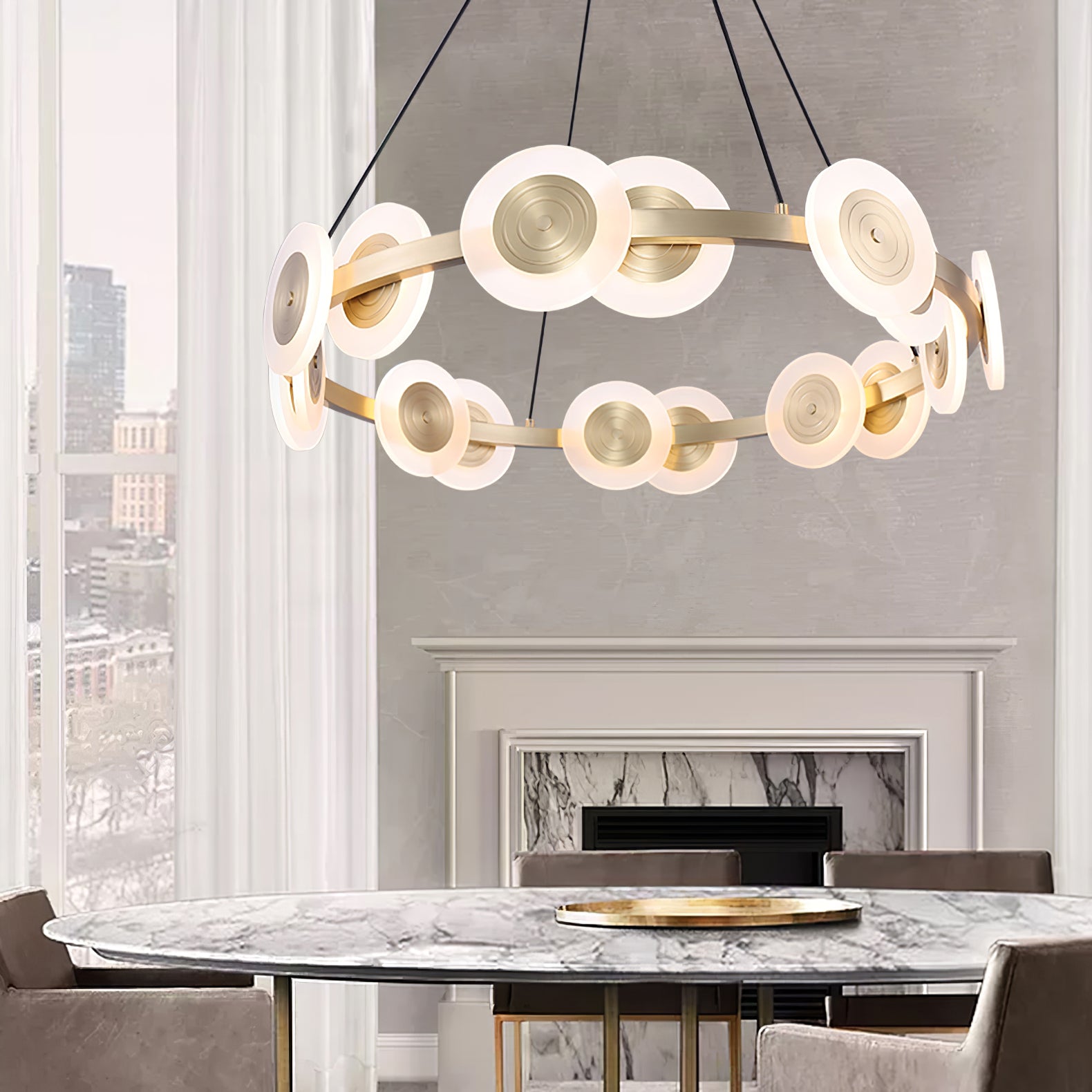 CHARLESTON CRYSTAL TEARDROP LUMINAIRE
