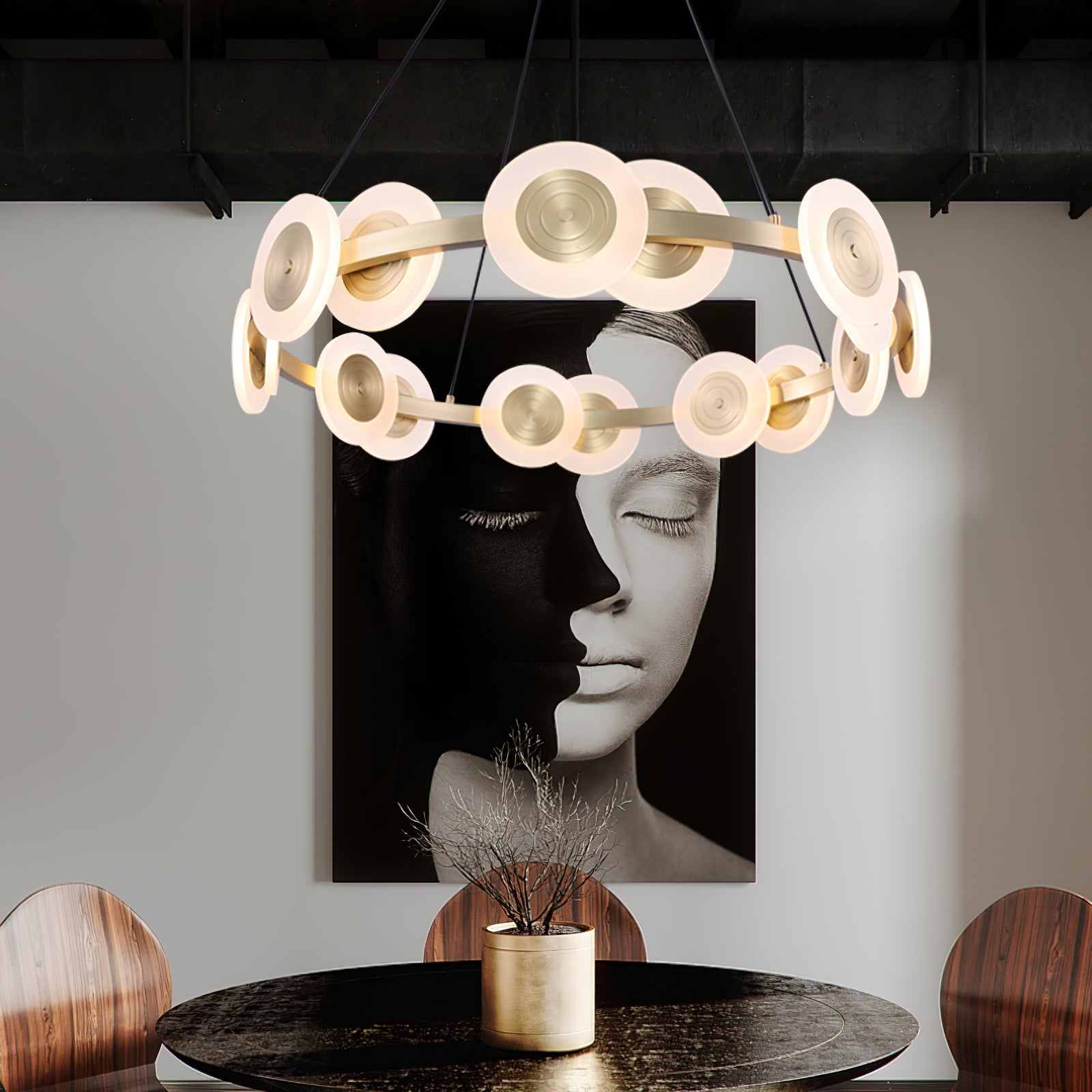 CHARLESTON CRYSTAL TEARDROP LUMINAIRE