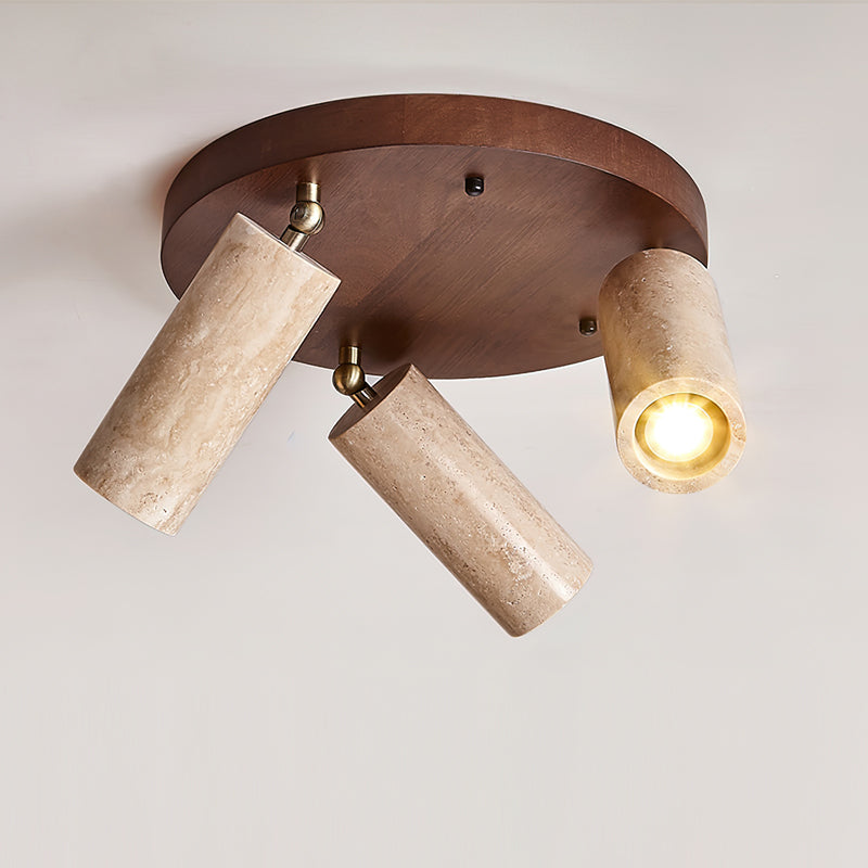 FENWICK RUSTIC IRON DRUM LIGHTING FIXTURE