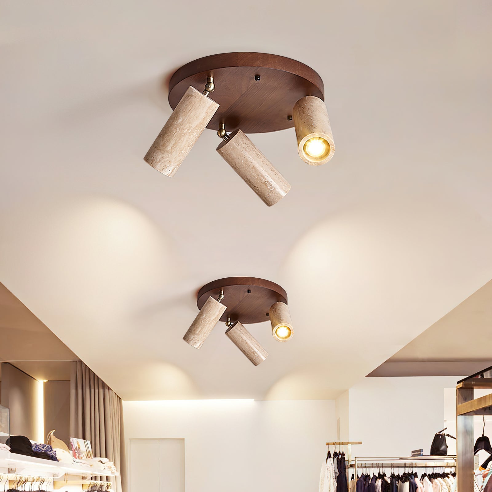 FENWICK RUSTIC IRON DRUM LIGHTING FIXTURE