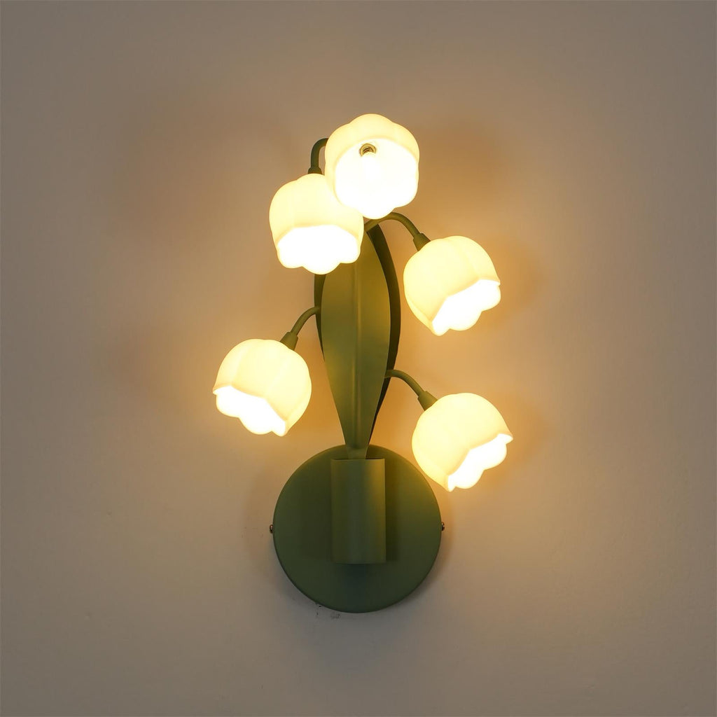 VIOLETTA FLORAL EMBELLISHED WALL SCONCE