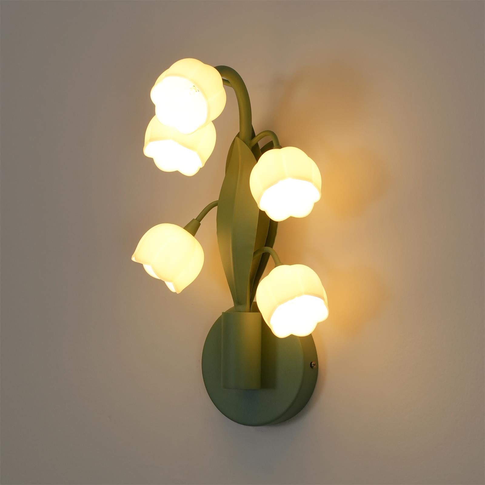 VIOLETTA FLORAL EMBELLISHED WALL SCONCE