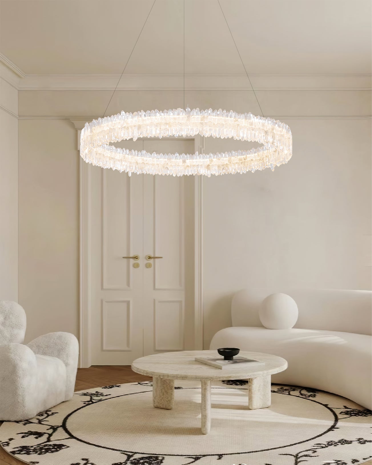 WINTHORPE ORBITAL CRYSTAL LIGHTING FIXTURE