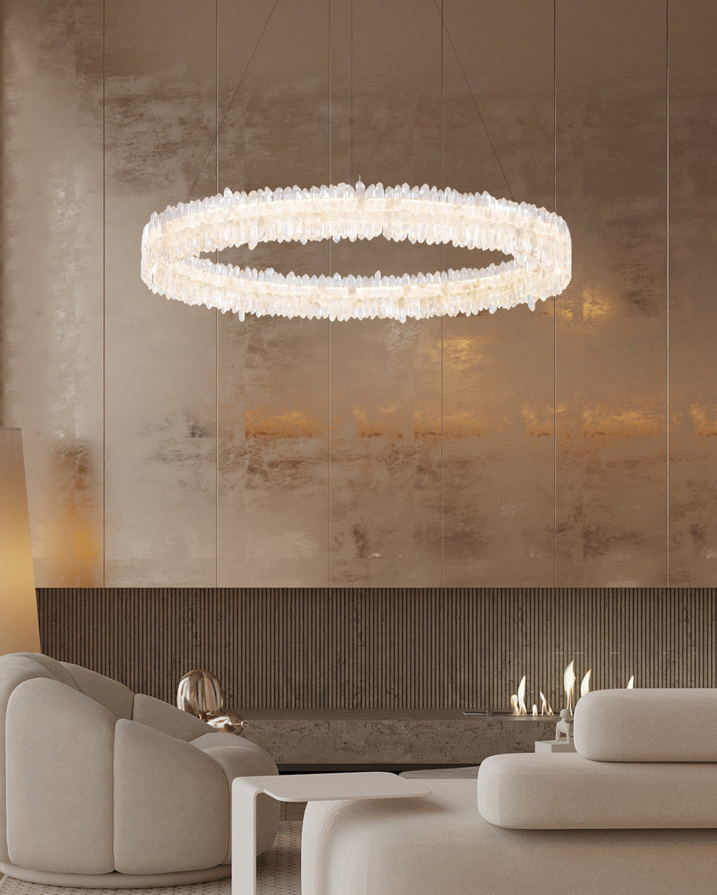 WINTHORPE ORBITAL CRYSTAL LIGHTING FIXTURE