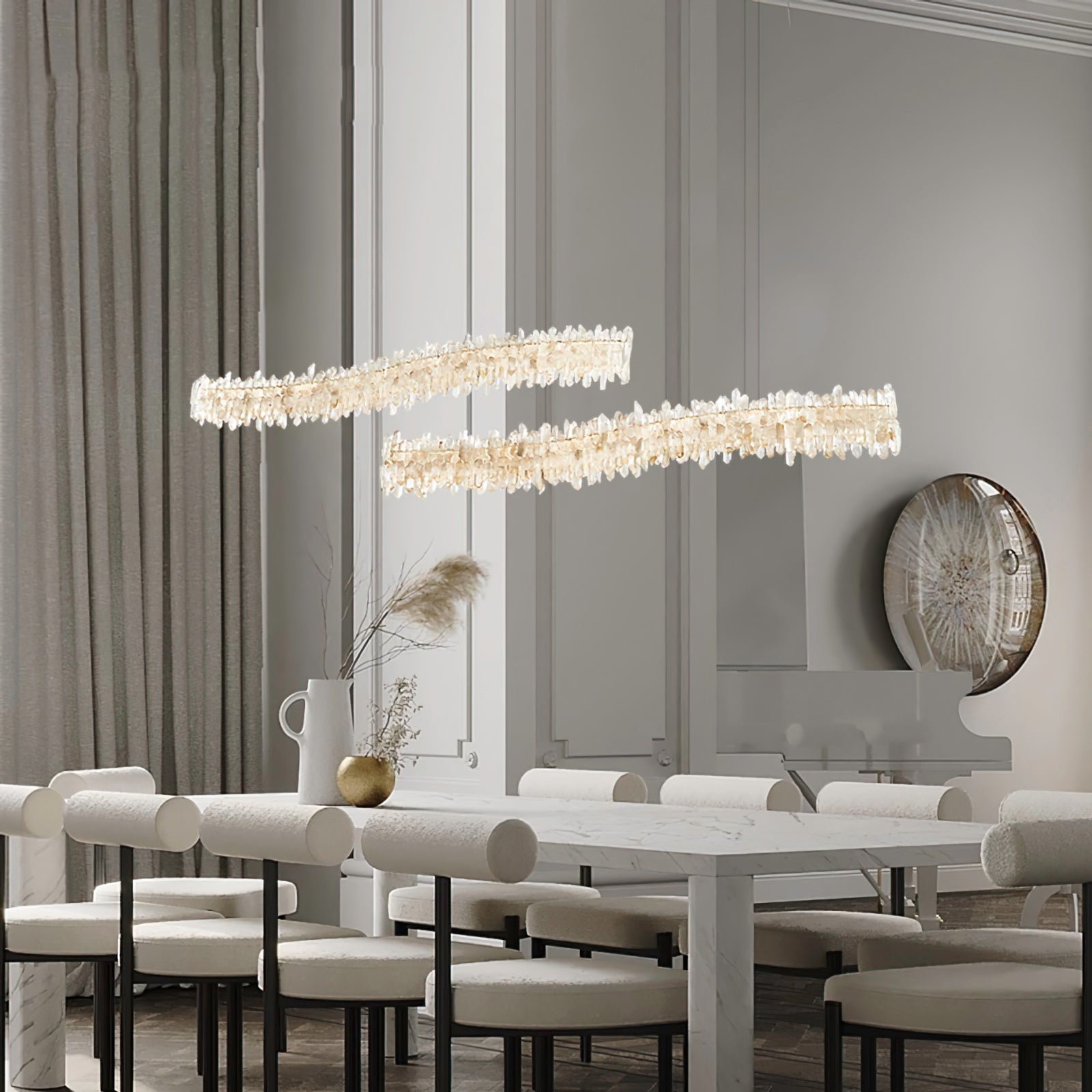 Ravenswood Crystal Quadrant Luminaire