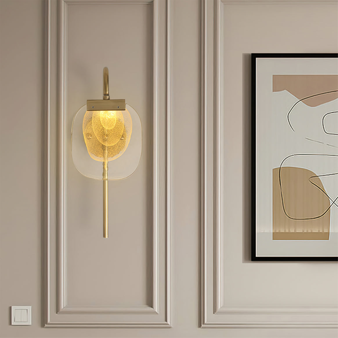 WINTHORPE SILK SHADE WALL SCONCE