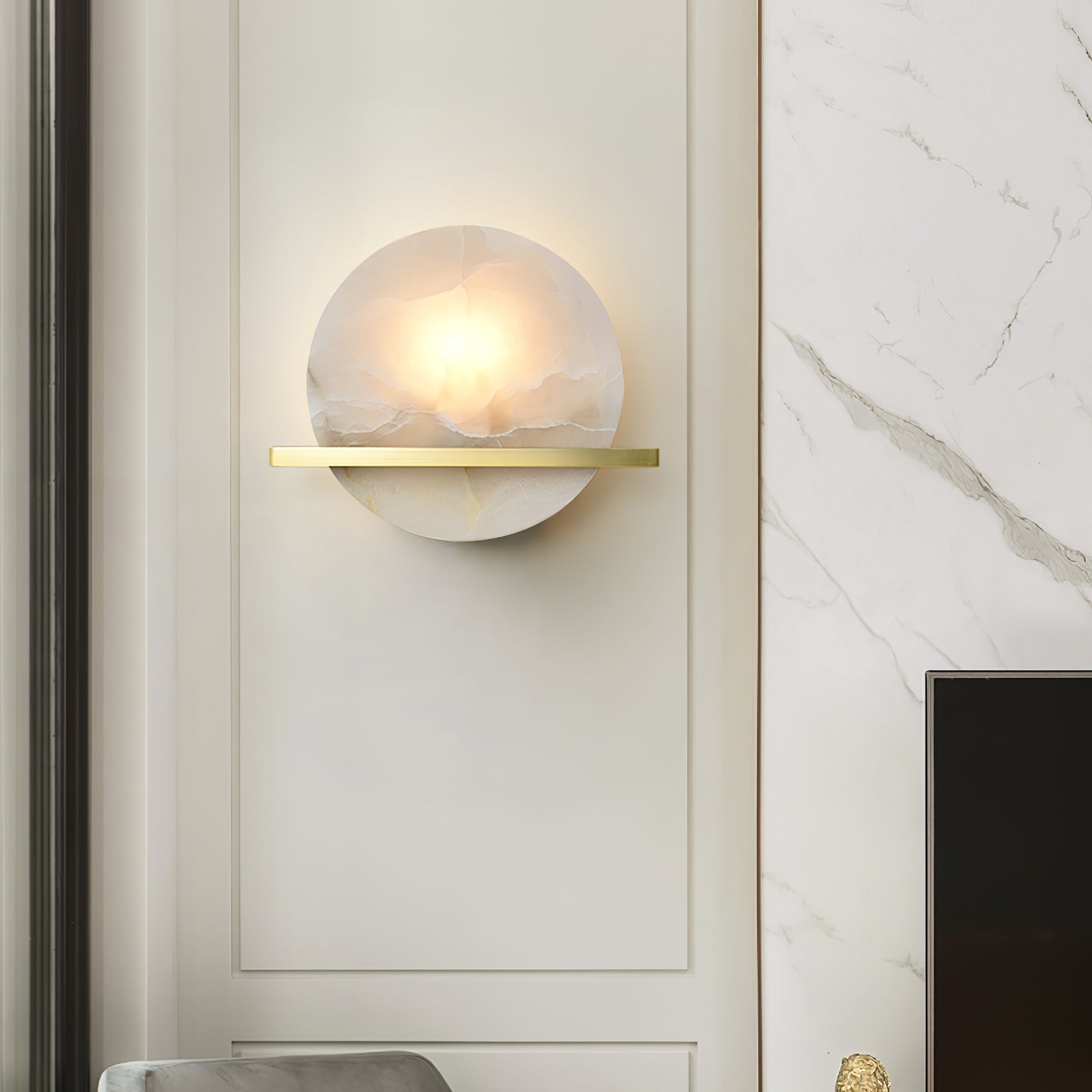 CHARLESTON IVORY GLOW WALL SCONCE