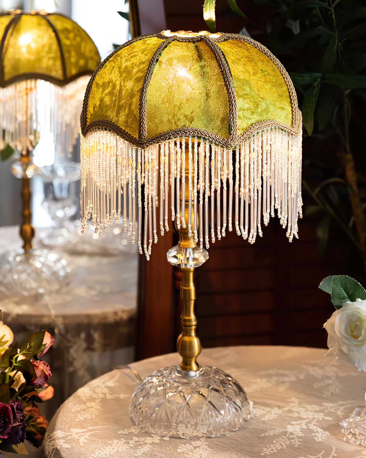 CHARLESTON GLOWING FRESCO TABLE LANTERN