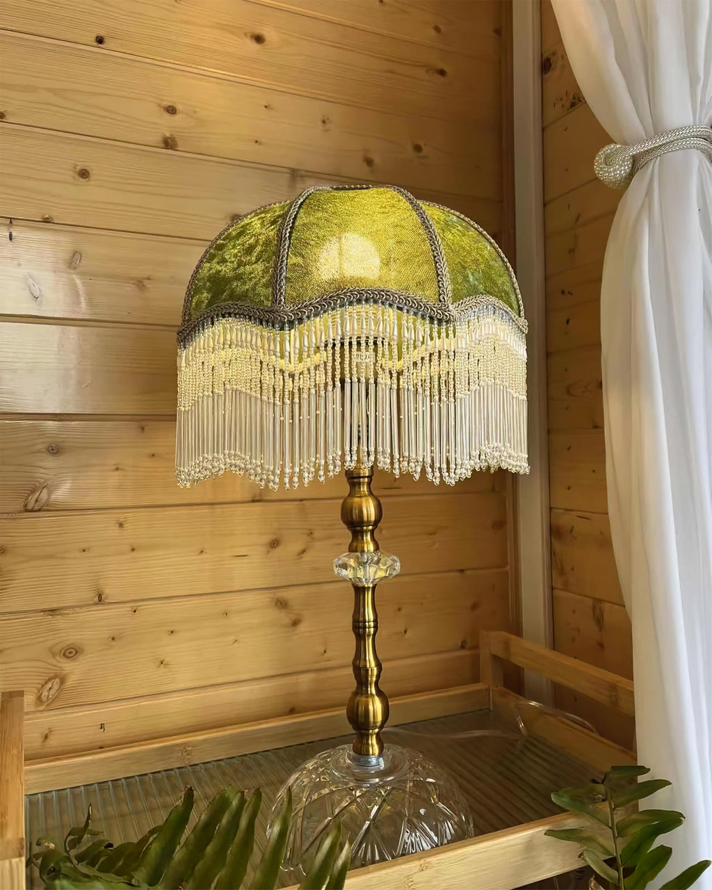 CHARLESTON GLOWING FRESCO TABLE LANTERN