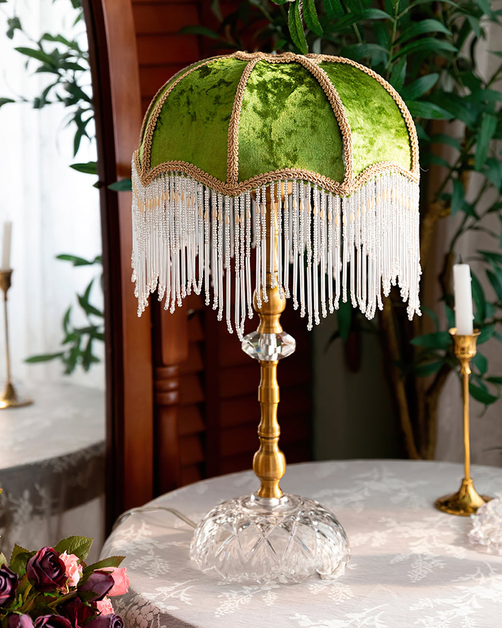 CHARLESTON GLOWING FRESCO TABLE LANTERN