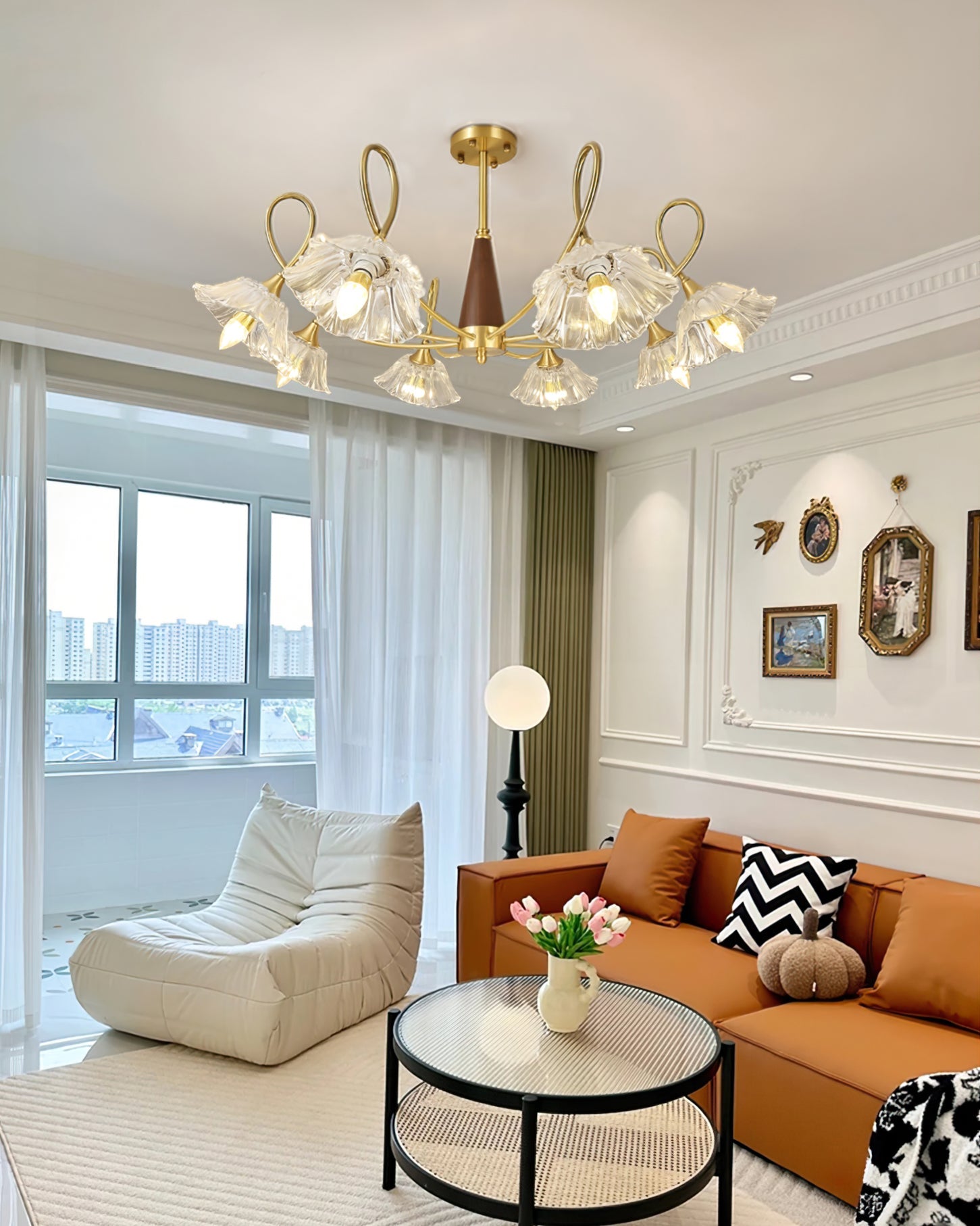 FENWICK CRYSTAL SPHERE LIGHTING FIXTURE