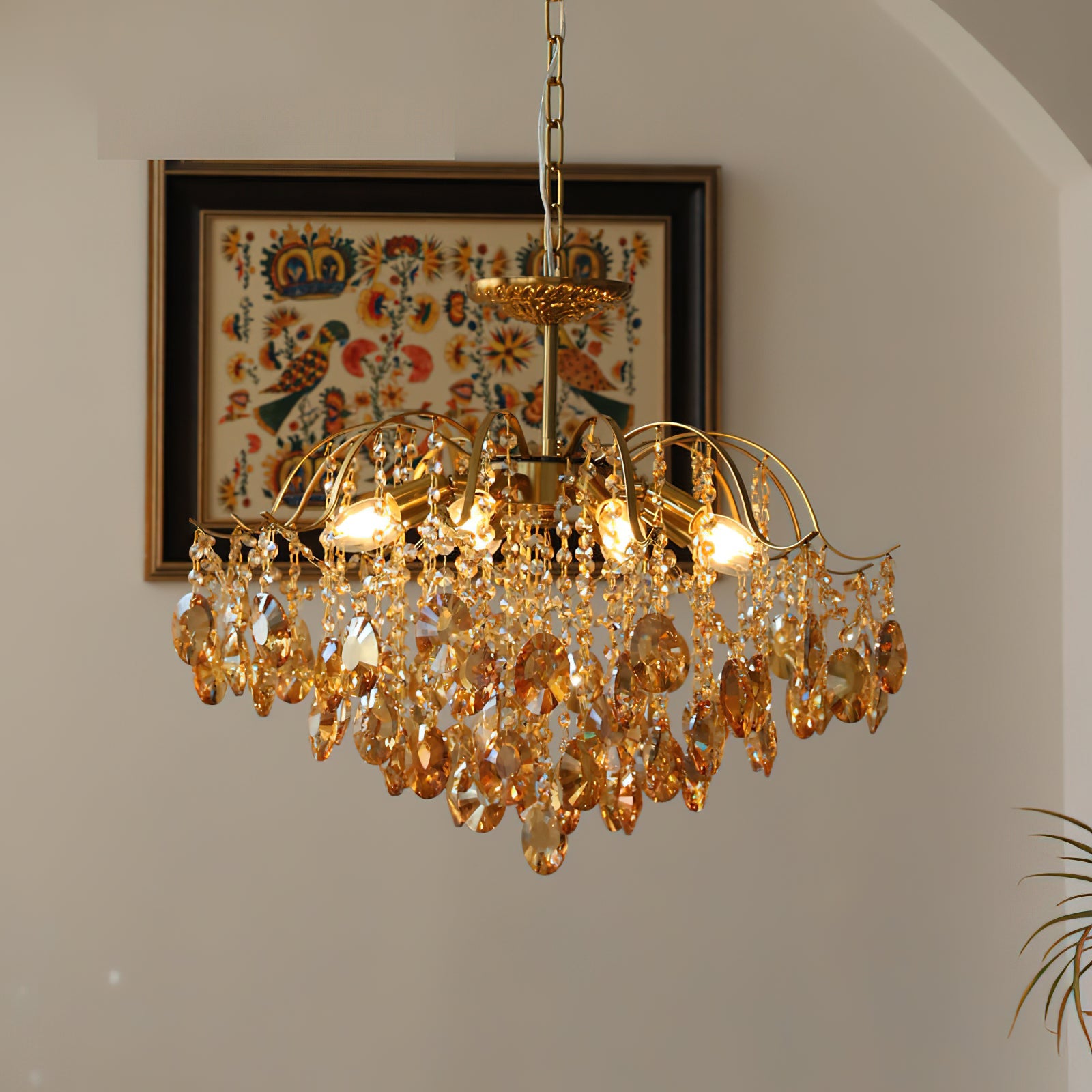 WINTHORPE CRYSTAL SPHERE CEILING LIGHT