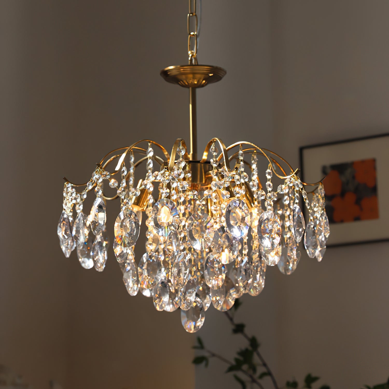WINTHORPE CRYSTAL SPHERE CEILING LIGHT