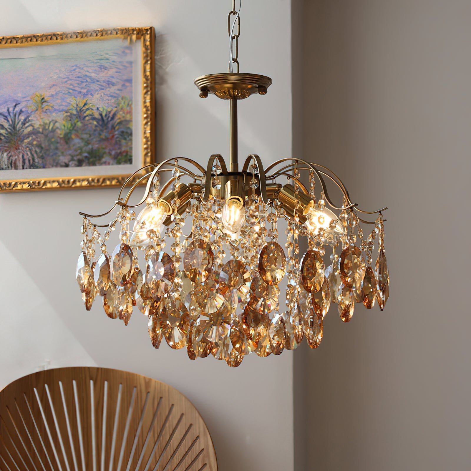WINTHORPE CRYSTAL SPHERE CEILING LIGHT