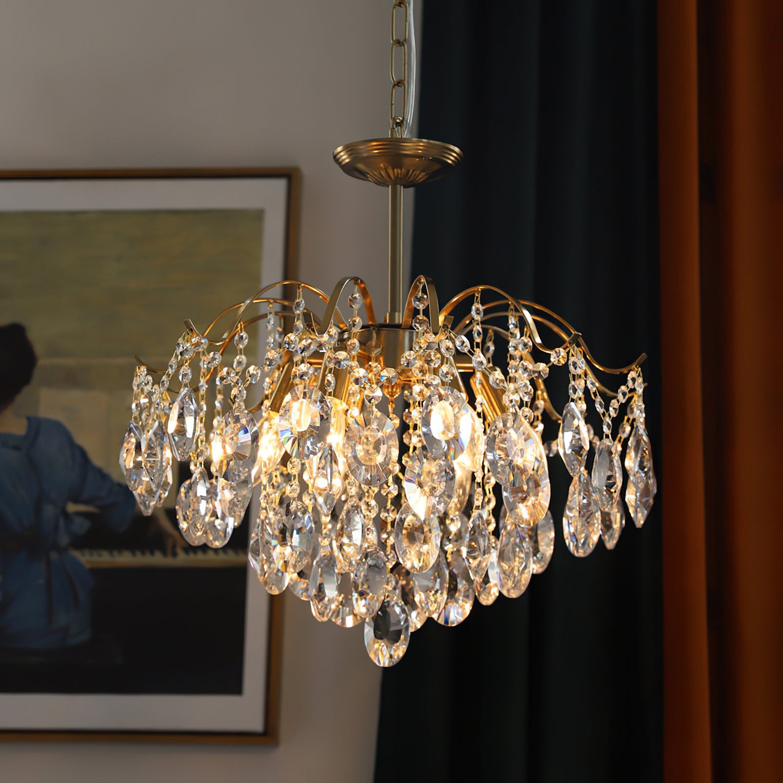 WINTHORPE CRYSTAL SPHERE CEILING LIGHT