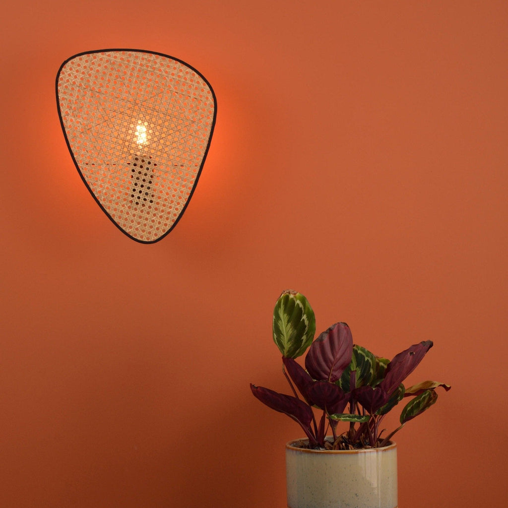 FENWICK WOVEN RATTAN WALL SCONCE