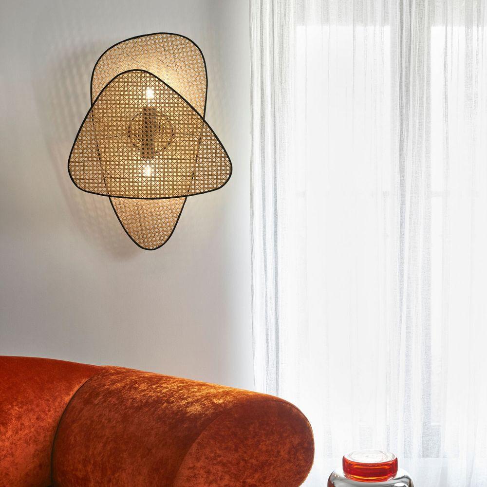 FENWICK WOVEN RATTAN WALL SCONCE