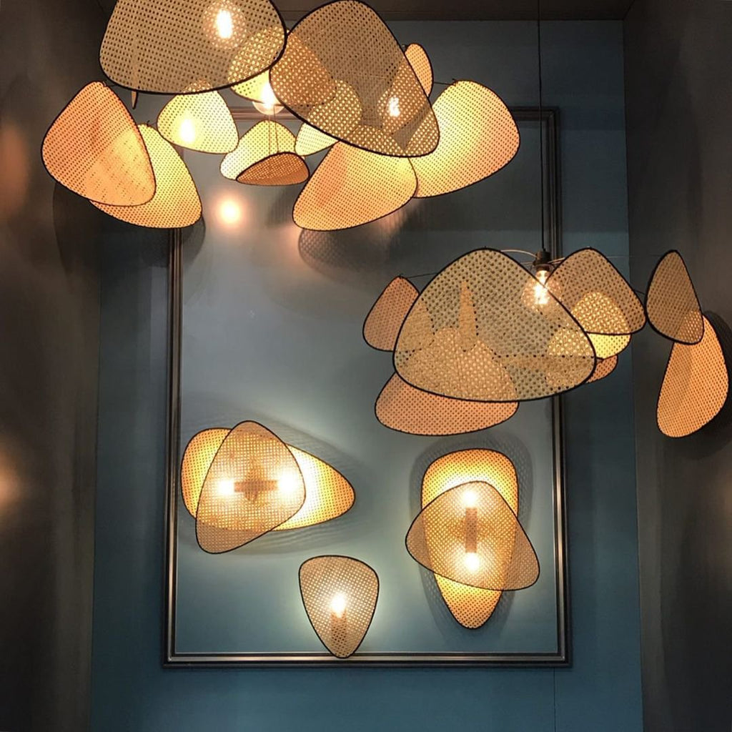 FENWICK WOVEN RATTAN WALL SCONCE