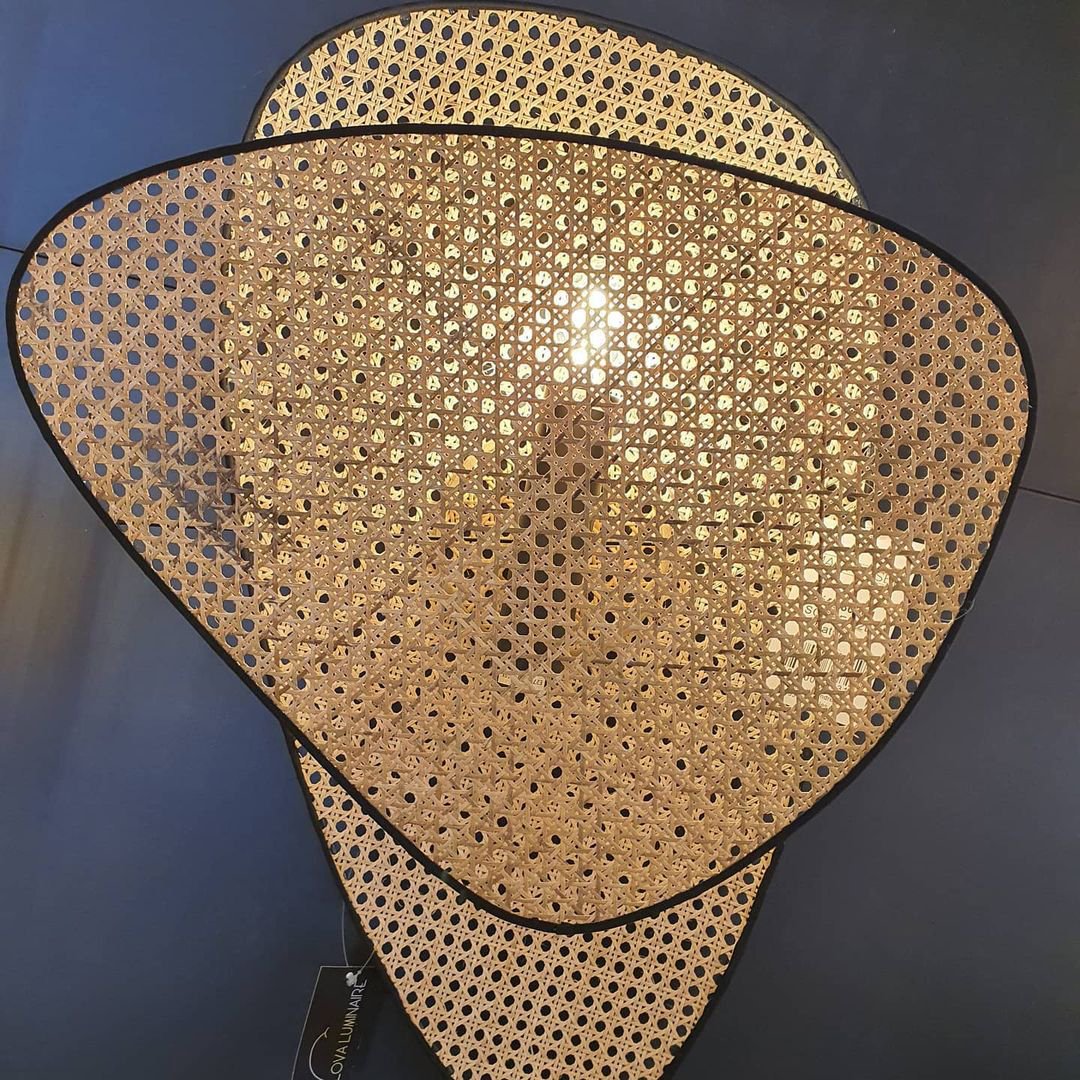 FENWICK WOVEN RATTAN WALL SCONCE