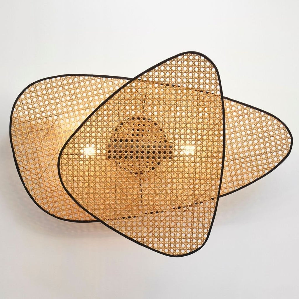 FENWICK WOVEN RATTAN WALL SCONCE