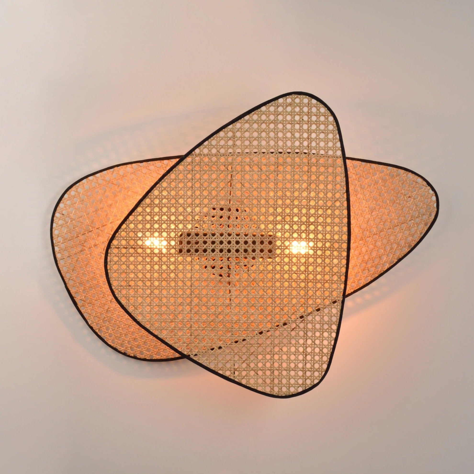 FENWICK WOVEN RATTAN WALL SCONCE