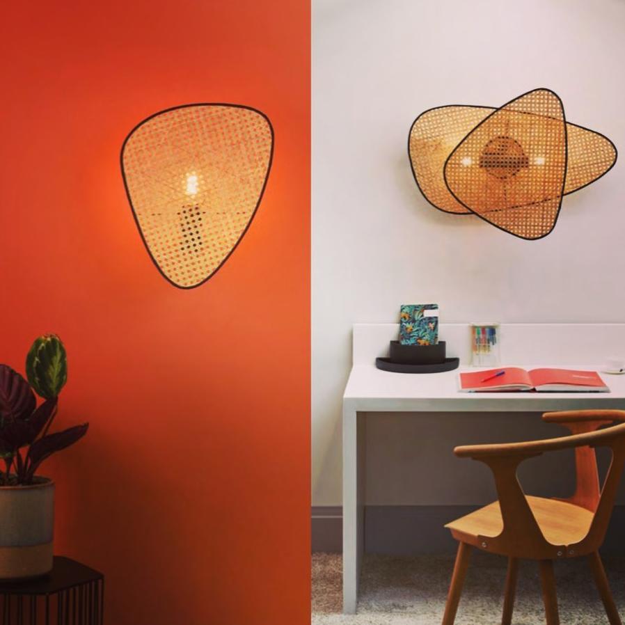 FENWICK WOVEN RATTAN WALL SCONCE