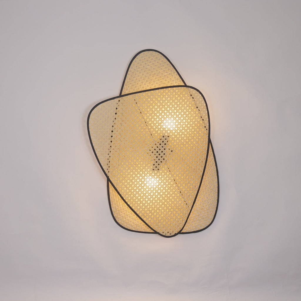 FENWICK WOVEN RATTAN WALL SCONCE