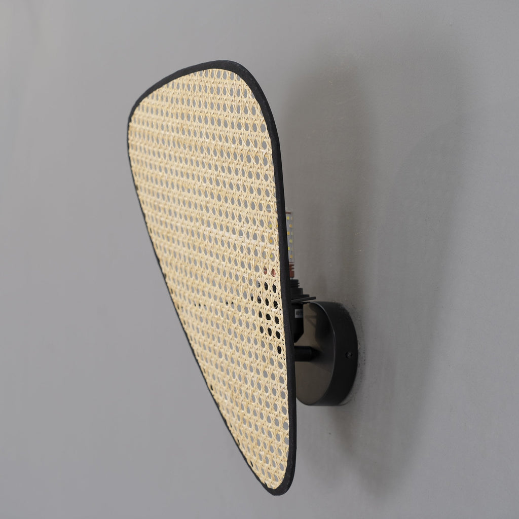 FENWICK WOVEN RATTAN WALL SCONCE