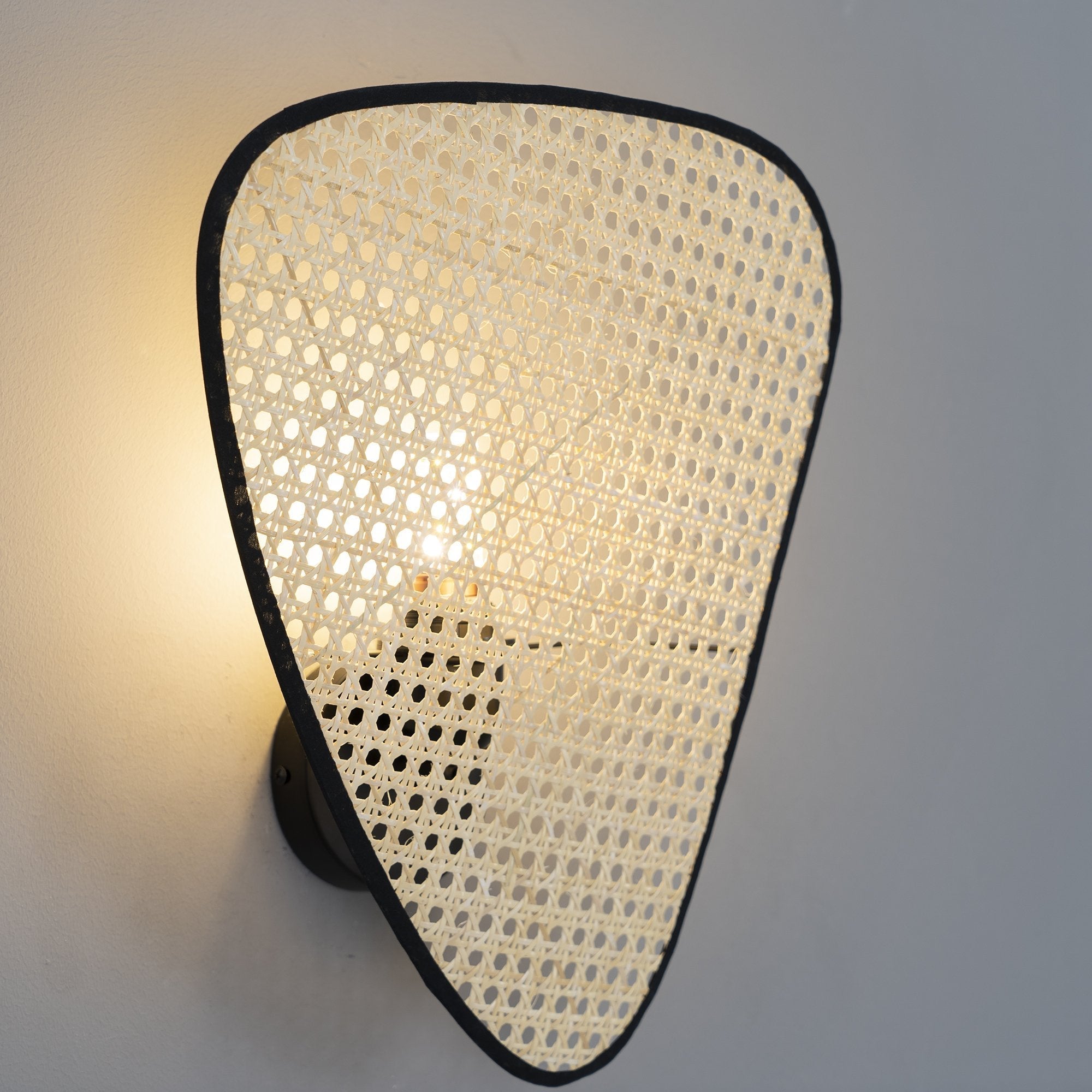 FENWICK WOVEN RATTAN WALL SCONCE