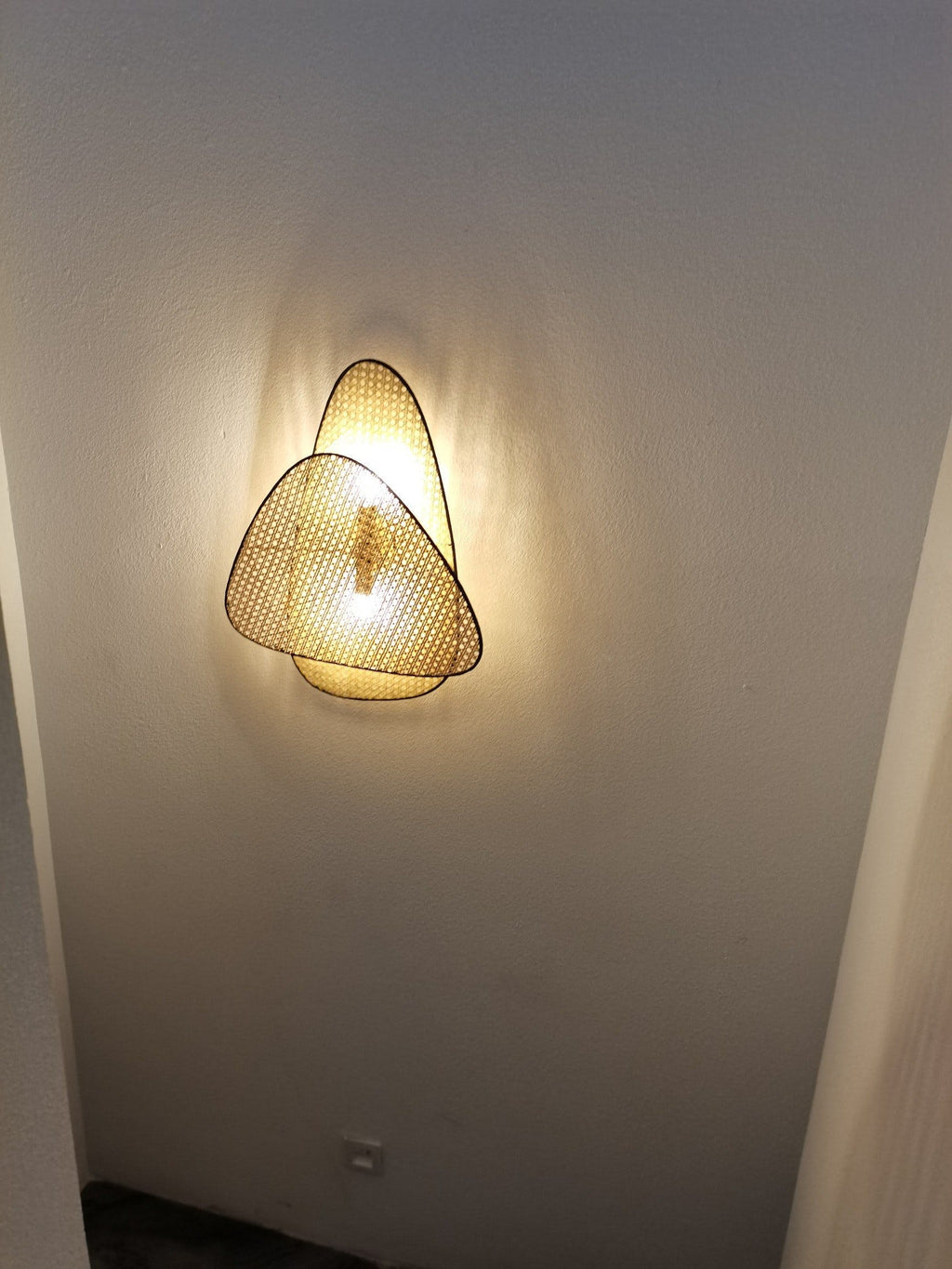 FENWICK WOVEN RATTAN WALL SCONCE