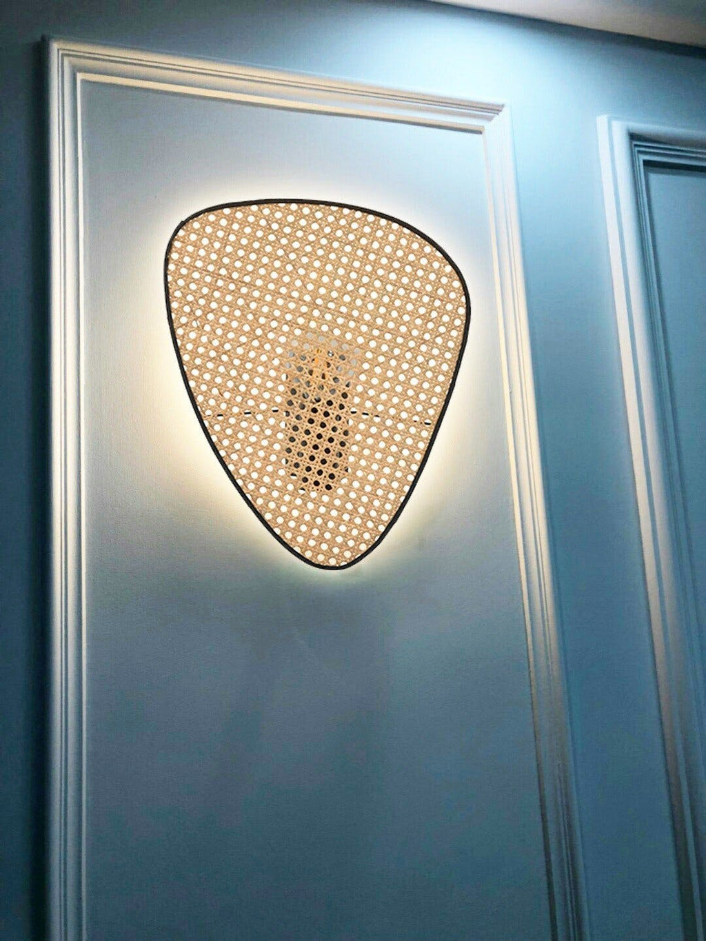FENWICK WOVEN RATTAN WALL SCONCE