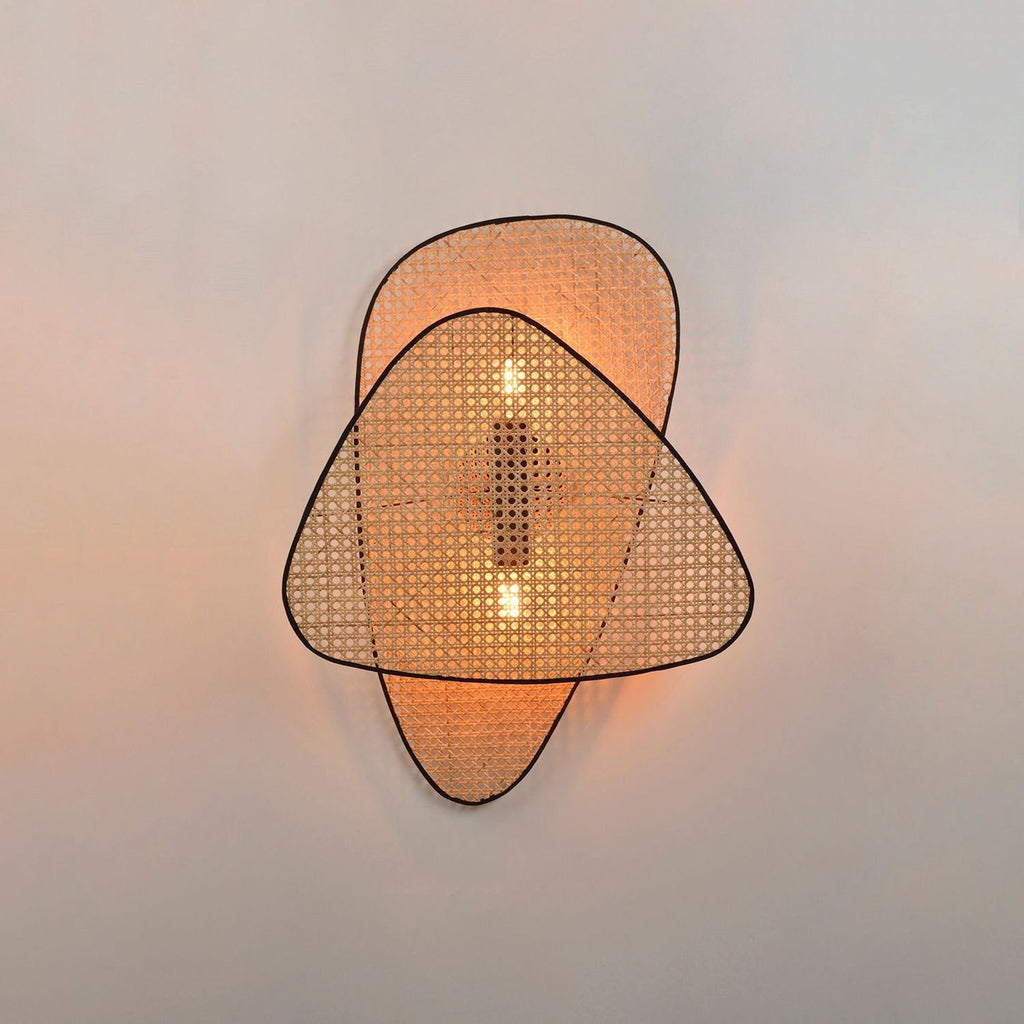 FENWICK WOVEN RATTAN WALL SCONCE