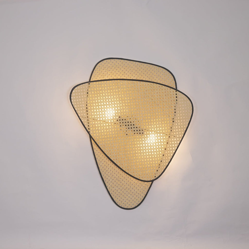 FENWICK WOVEN RATTAN WALL SCONCE