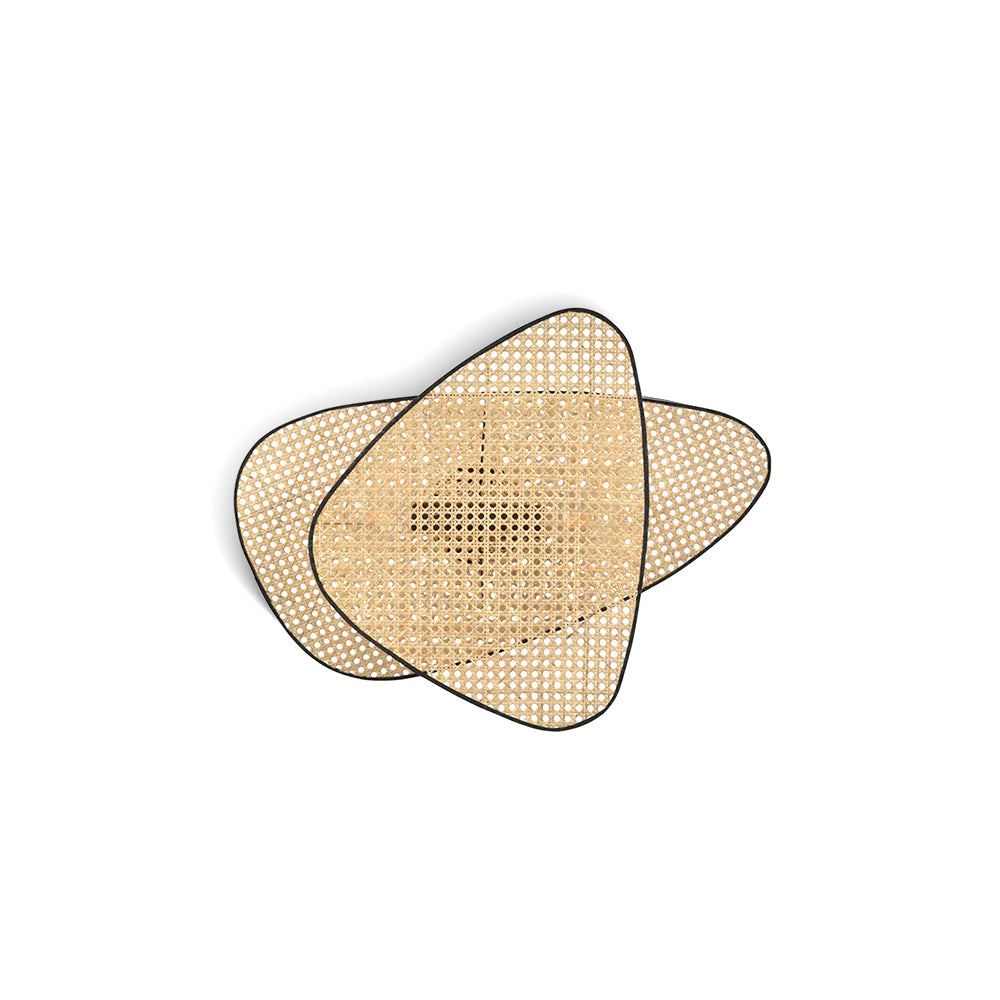 FENWICK WOVEN RATTAN WALL SCONCE
