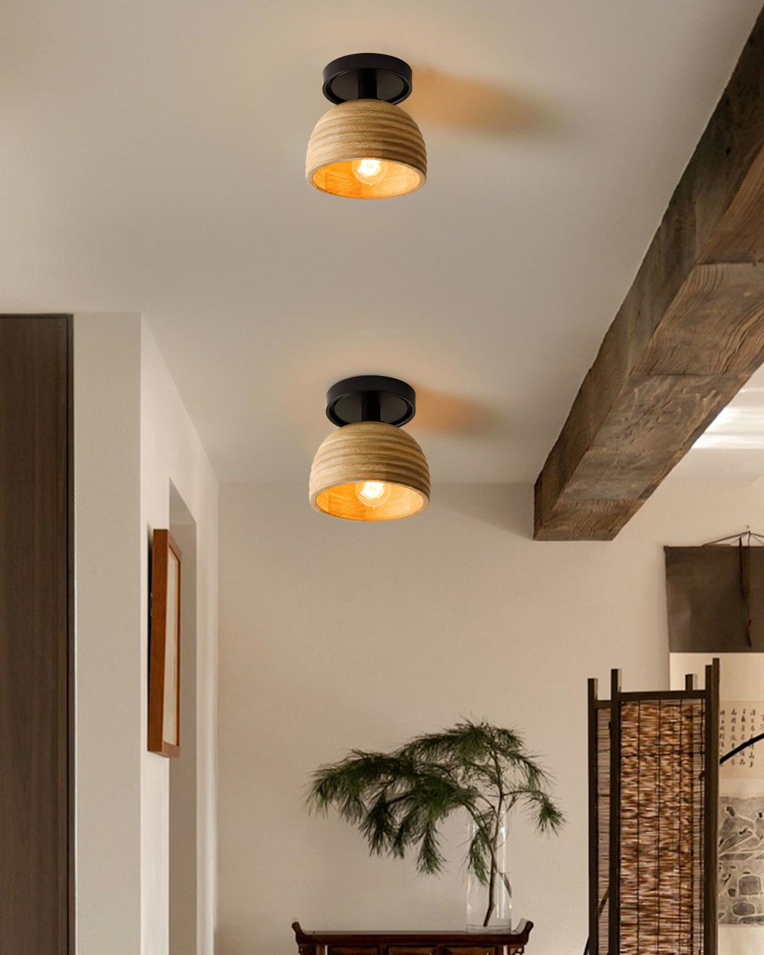 WINTHORPE WOODEN CANOPY LUMINAIRE