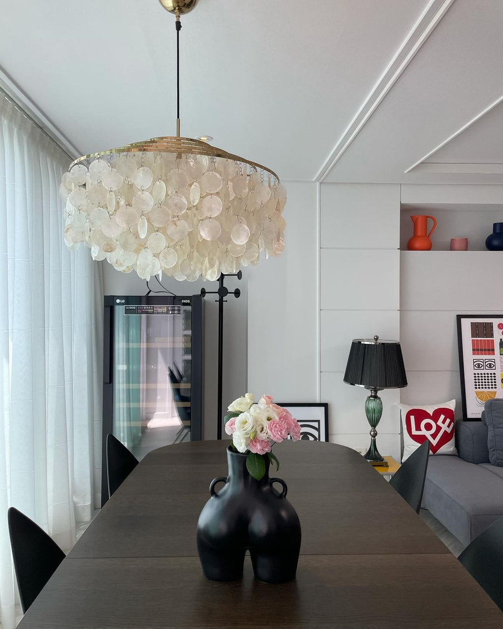 CORALINE COQUILLE HANGING LANTERN