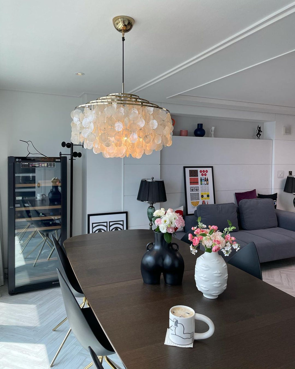 CORALINE COQUILLE HANGING LANTERN