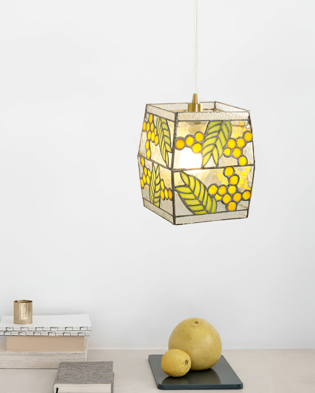 ELDRIDGE FIBROUS SPHERE HANGING LIGHT