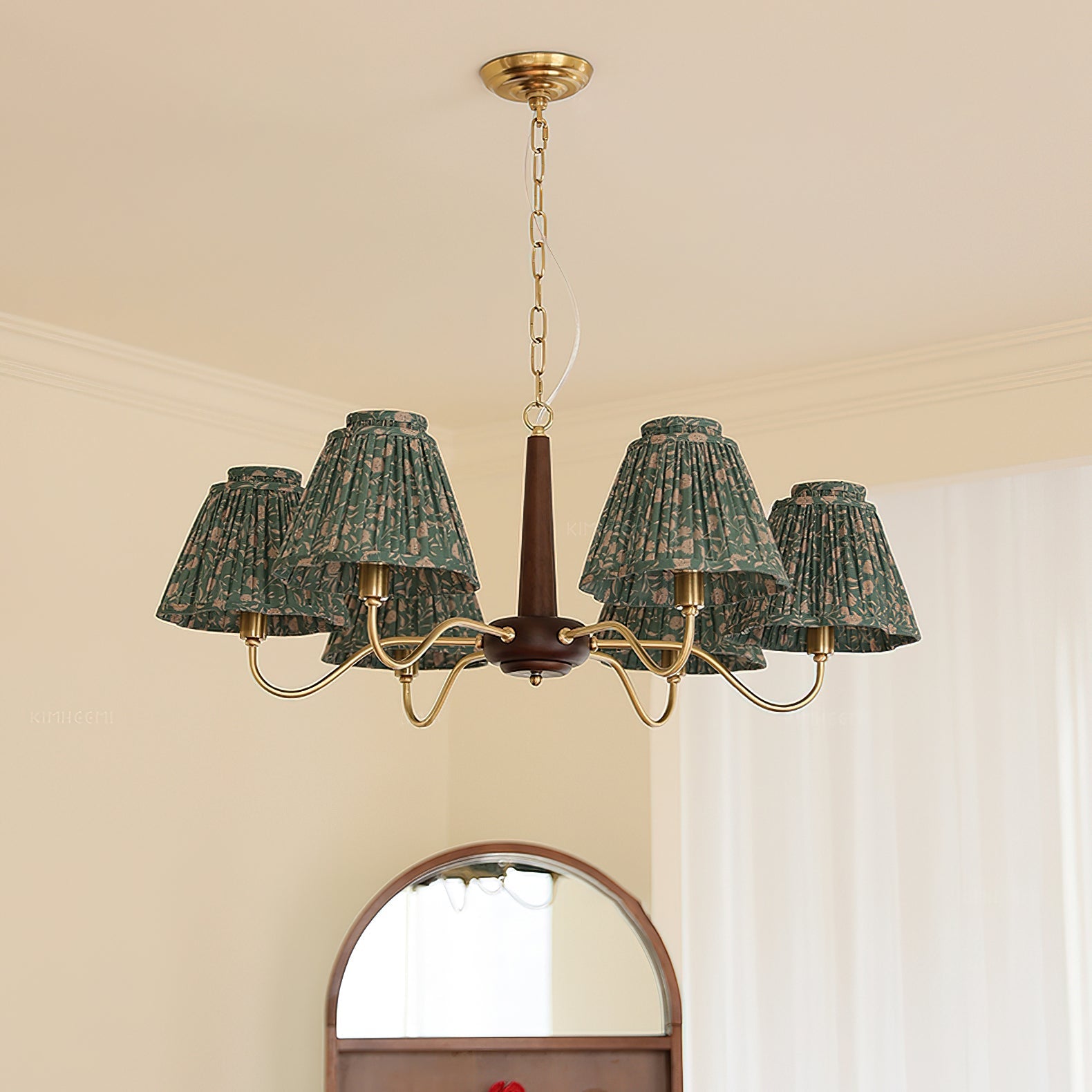 VANDERBILT CRYSTAL FOLIAGE CHANDELIER