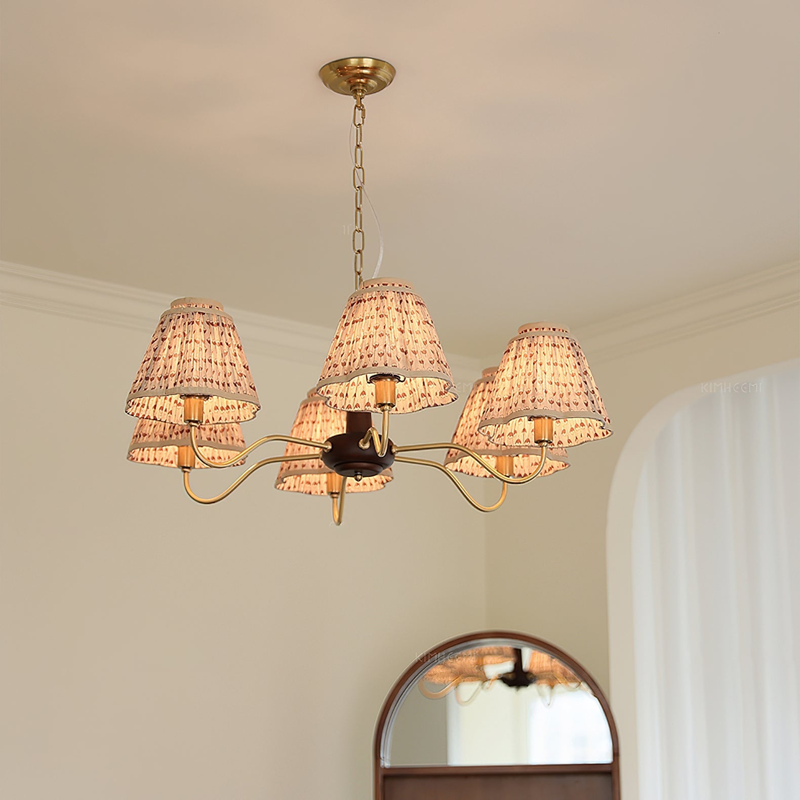 VANDERBILT CRYSTAL FOLIAGE CHANDELIER