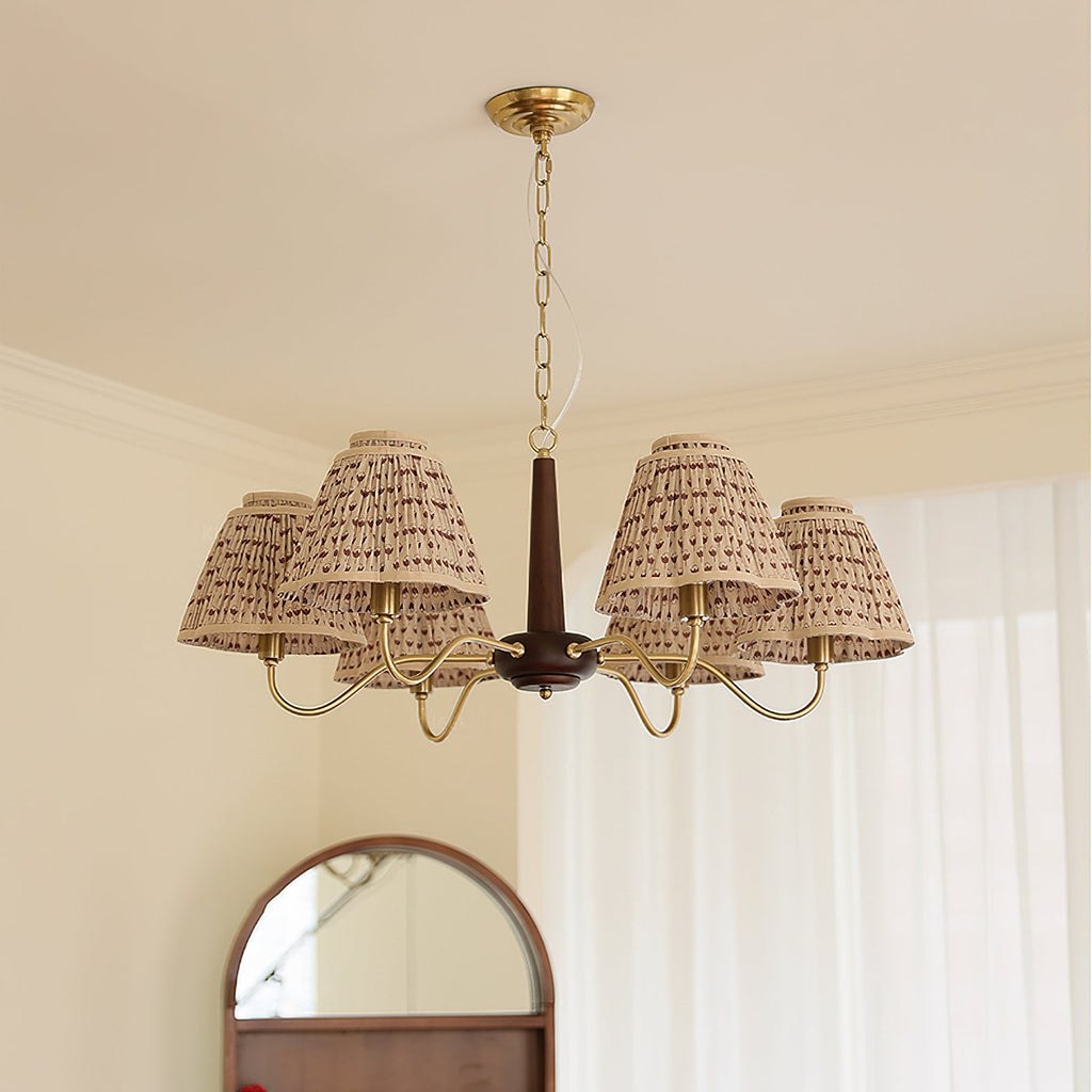 VANDERBILT CRYSTAL FOLIAGE CHANDELIER