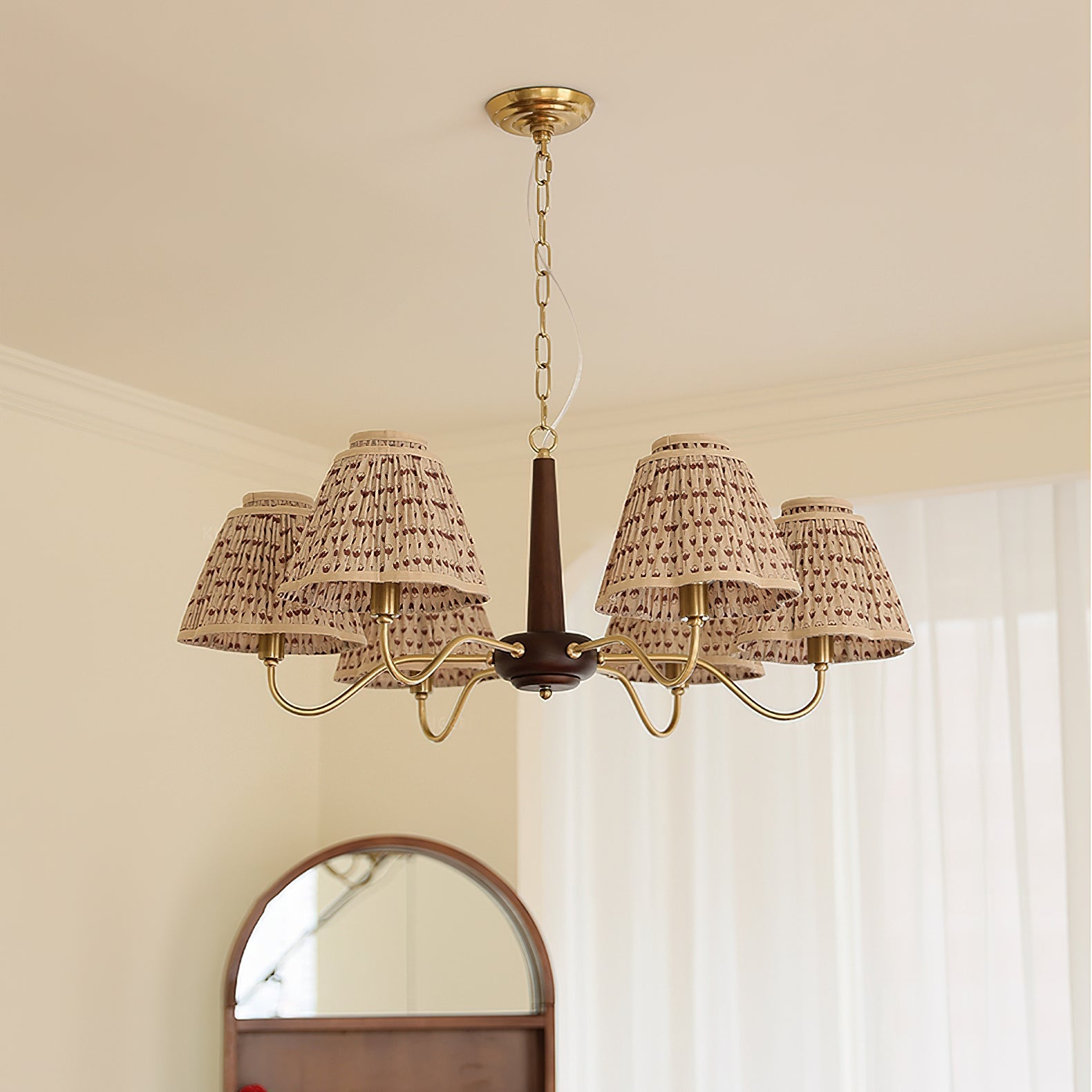VANDERBILT CRYSTAL FOLIAGE CHANDELIER